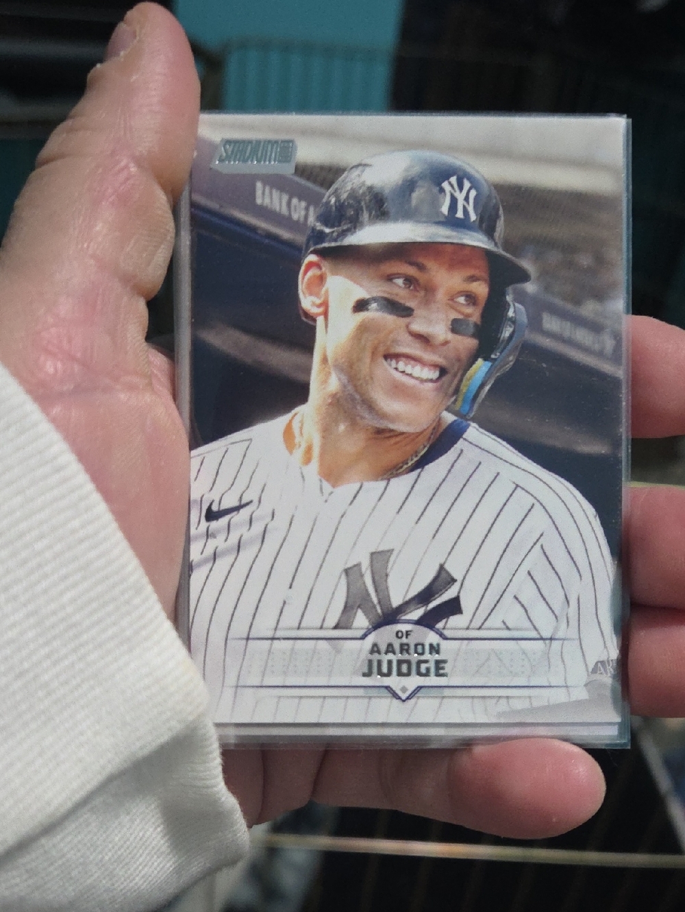 Topps Aaron Judge Baseball Card - White, Black, Navy